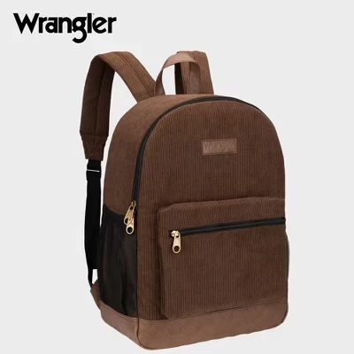 Детский рюкзак Wrangler Yellowstone водоотталкивающий, коричнево-кремовый