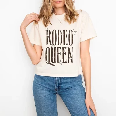 Rodeo Queen Tall - женская укороченная футболка свободного кроя с графическим принтом