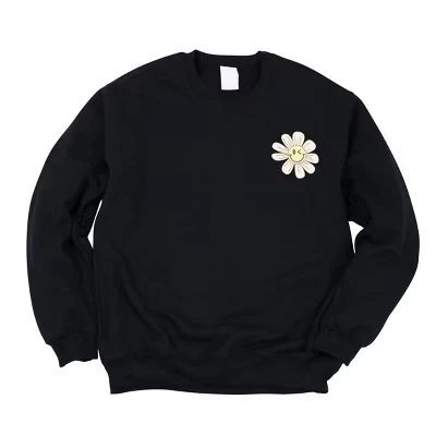 S.W.Smiley Blooming Daisies - женская толстовка с рисунком midnight
