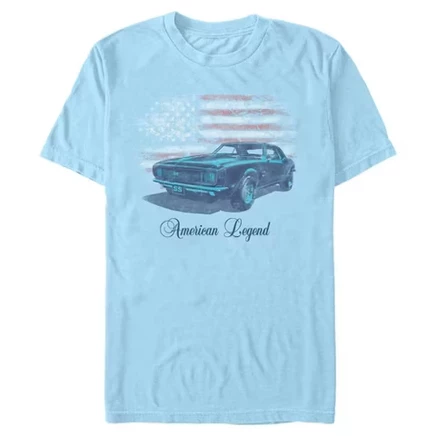 Мужская футболка Chevrolet «Американская легенда», голубая