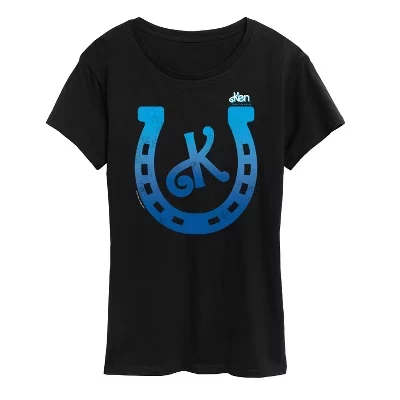 Женская футболка с коротким рукавом Ken Horseshoe с графическим рисунком, черная