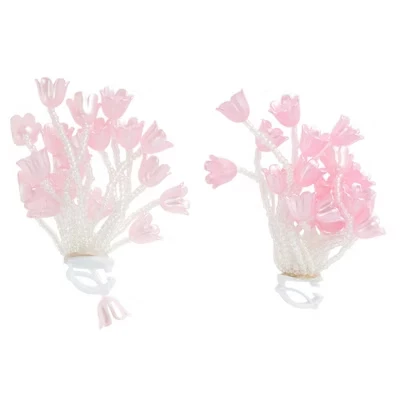 Украшения для шнурков Unique Bargains, цветок, розовые
