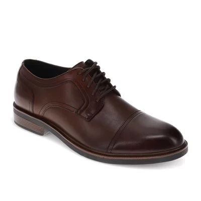 Мужское платье Allen из натуральной кожи Captoe Oxford Shoe красного дерева