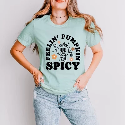 Женская футболка Simply Sage Market Spicy Pumpkin, мятная