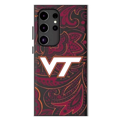 Чехол для мобильного телефона, совместимый с NCAA ACC Universities Paisley MagSafe для Samsung Galaxy virginia tech hokies