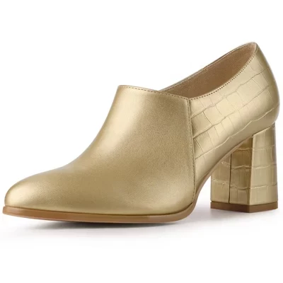 Женские ботильоны Allegra K Oxford, золотистые