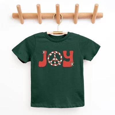Молодежная футболка с коротким рукавом Joy Peace Sign forest