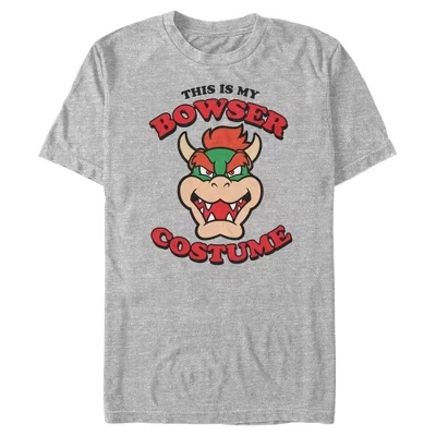 Мужская футболка Nintendo Super Mario Bowser, серый меланж