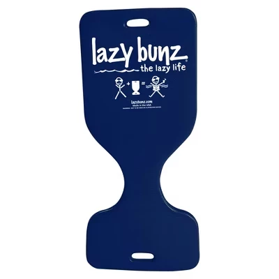 Lazy Bunz Поролоновое седло для взрослых и детей, Плавающее сиденье, Шезлонг, коврик для бассейна, озера, пляжа, реки и катания на лодках синего цвета