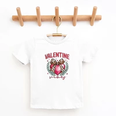 Футболка для малышей с коротким рукавом Coquette Valentine Vibes белая
