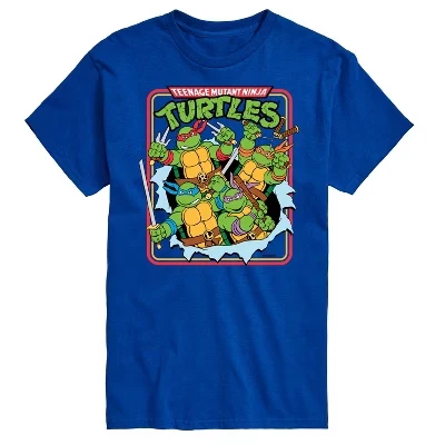 Мужская футболка TMNT Group Action Burst, синяя