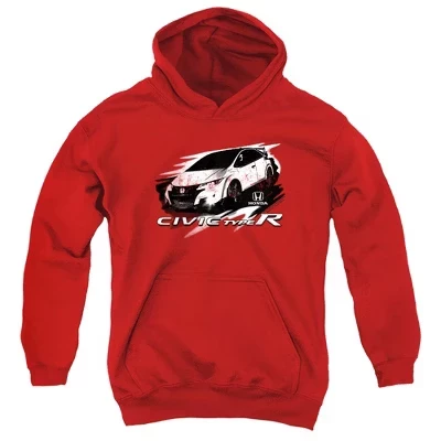 Худи для мальчиков Honda Civic Typer Street, красное