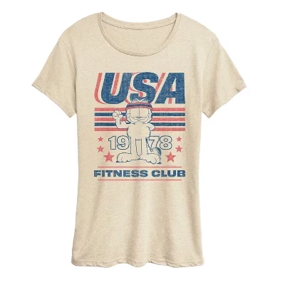 Женская - - Футболка USA Fitness с коротким рукавом и рисунком birch