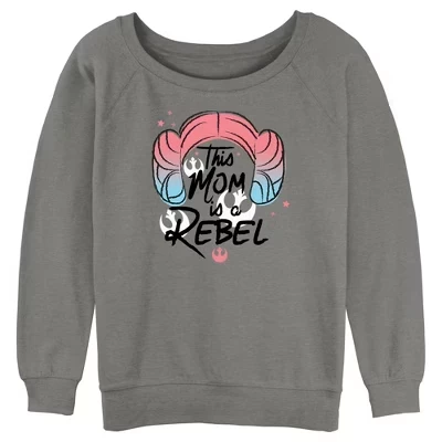 Женский свитшот STAR WARS Leia Rebel Mom, серый