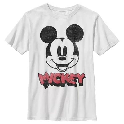 Футболка для мальчиков Disney Микки ретро, белая
