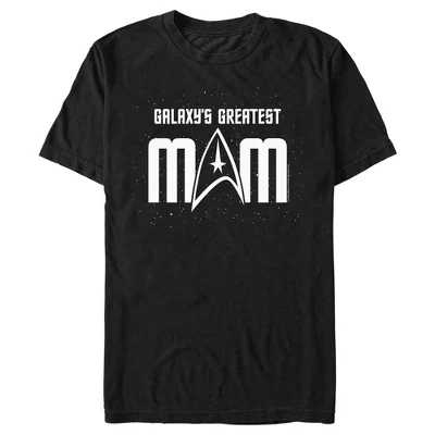 Мужская футболка Galaxy's Greatest Mom черного цвета