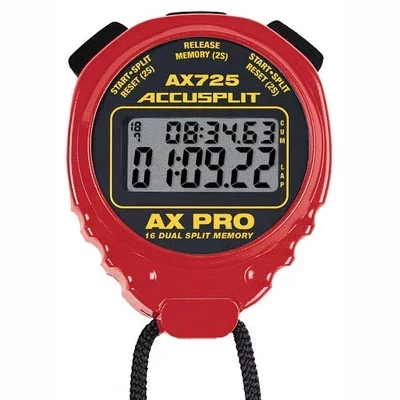 Секундомер ACCUSPLIT AX725 Pro Memory, красный