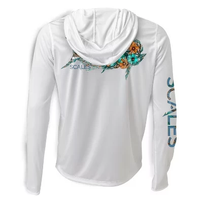 Спортивная рубашка Dorado с капюшоном и длинным рукавом Seafoam, белая, 2XLarge