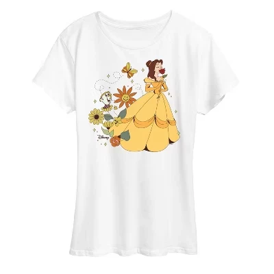 Женская футболка Belle And Chip Flower Power с коротким рукавом и графическим рисунком, белая
