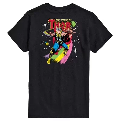 Мужская футболка Thor Rainbow Road с коротким рукавом и графическим рисунком, черная
