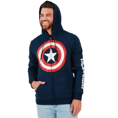 Мужское худи Bioworld Captain America, синее