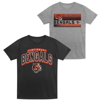 Футболка для маленьких мальчиков Cincinnati Bengals' Серая 2pk