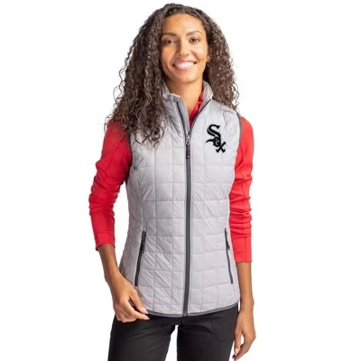 Женский утепленный жилет-фугу Chicago White Sox Rainier PrimaLoft® с эко-изоляцией на молнии.