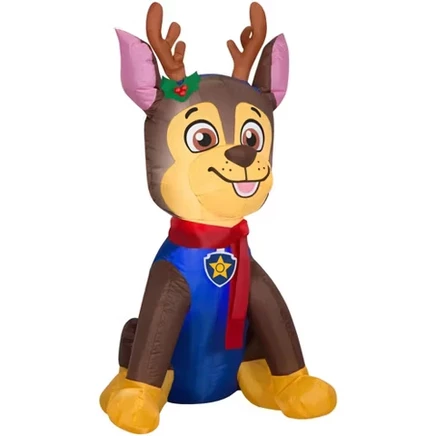 Рождественская надувная фигура Gemmy Chase 1,07 м, коричневая