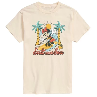 Мужская футболка с коротким рукавом Minnie Salt And Sea кремового цвета с графическим рисунком