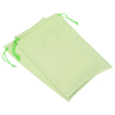 Мешочки для очков Unique Bargains 18×27 см, 2 шт., зеленые
