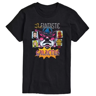 Мужская футболка с коротким рукавом и рисунком Vs Galactus, черная