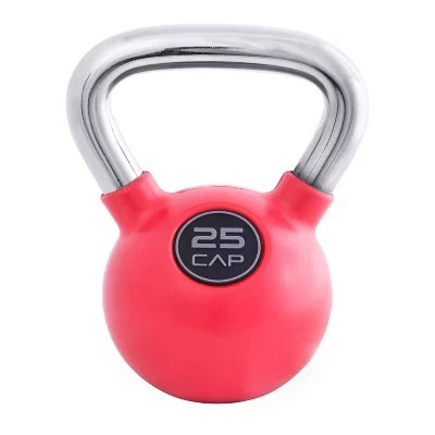 Гиря CAP с резиновым покрытием, красная