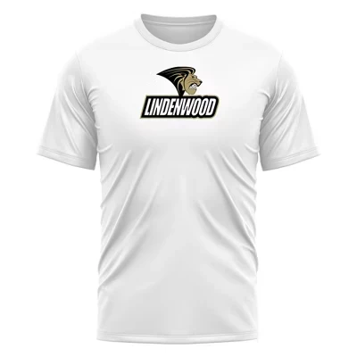 Мужская спортивная футболка Campus Lab Lindenwood University с основным логотипом, белая