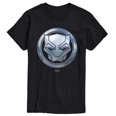 Men's -  - Black Panther Circle Logo Short Sleeve Graphic T-Shirt black
