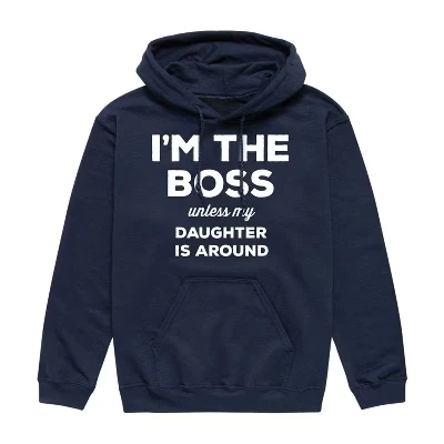 Мужское худи Instant Message Boss Daughter, синее