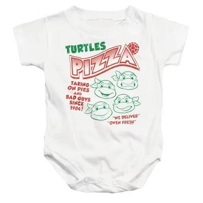 Детское боди TMNT Turtles Pizza для новорожденных, белое