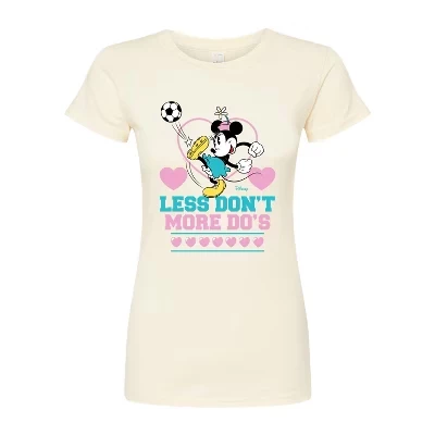 Женская приталенная футболка с графическим рисунком Less Dont More Dos Soccer из натуральной кожи.