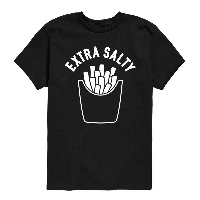 Футболка для мальчиков Instant Message Extra Salty, черная
