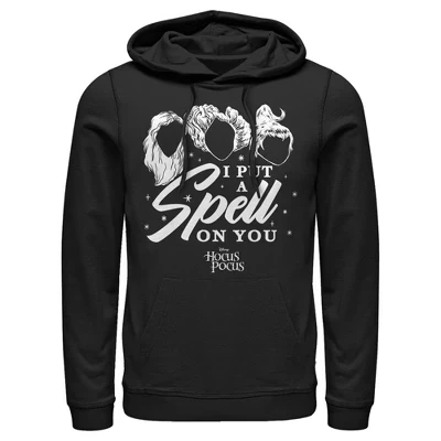 Мужское худи Hocus Pocus Наложу на тебя чары, черное