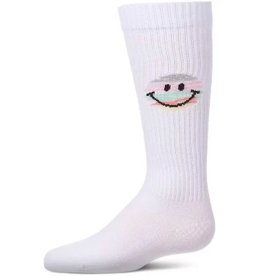 Гольфы для девочек MeMoi Smiley Face, белые