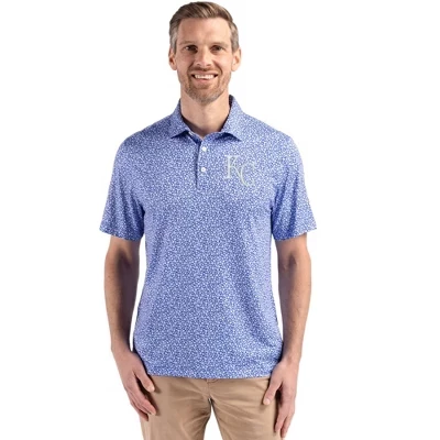 Kansas City Royals Pike Eco Flora Print Переработанное мужское большое и высокое поло chelan