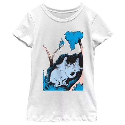 Футболка для девочек Dr. Seuss «Хортон», белая