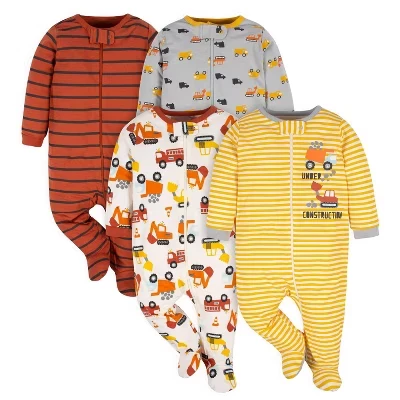 Пижама для мальчиков Gerber Sleep 'N Play 4 шт., транспорт