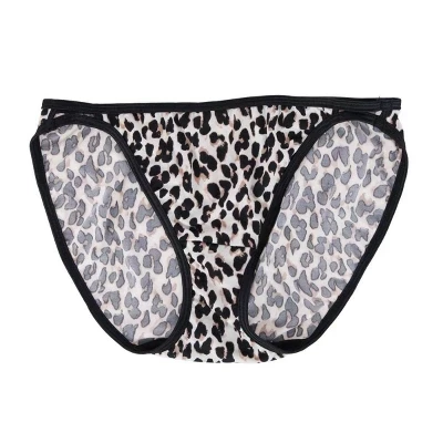 Женские трусики-бикини с люминесцентными стрингами leopard