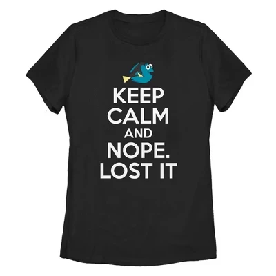 Женская футболка Keep Calm And Nope черного цвета