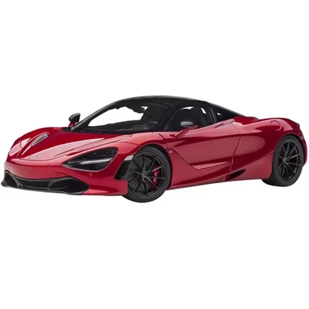 McLaren 720S Memphis, красный металлик с черным верхом и карбоновыми вставками, Модель 1/18 от Autoart
