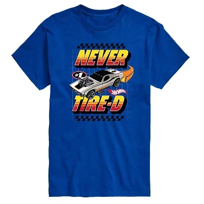 Мужская футболка Hot Wheels Never Tire D, синяя