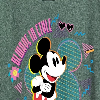 Женская футболка Disney Always In Style с принтом, серо-зеленая