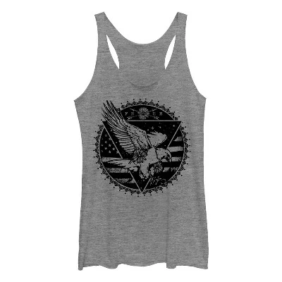 Женский топ Lost Gods American Flag Eagle, серый