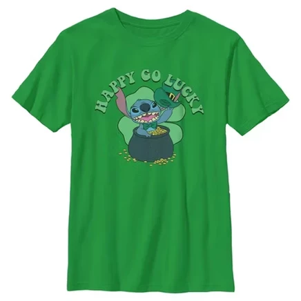 Футболка с надписью Boys Go Happy Go Lucky от Келли